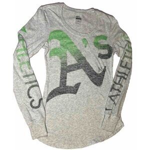 Oakland Athletics  Long Sleeve T Shirt By Nike MLB A's Women's‎ Tee Size Small